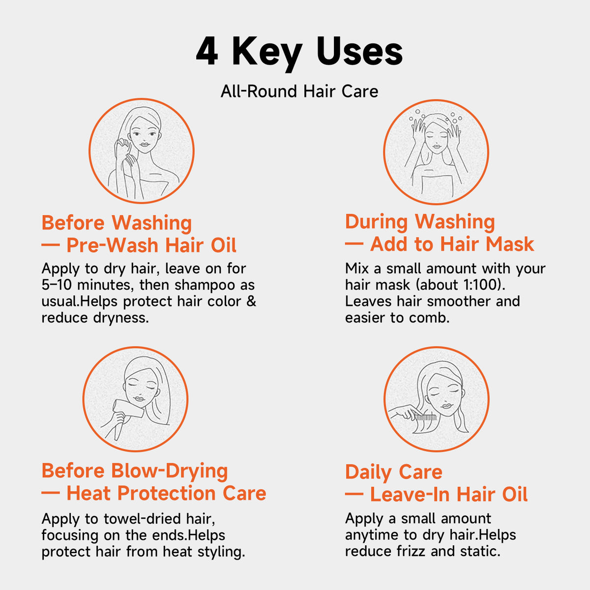 Befe Orange Glow Hair Oil