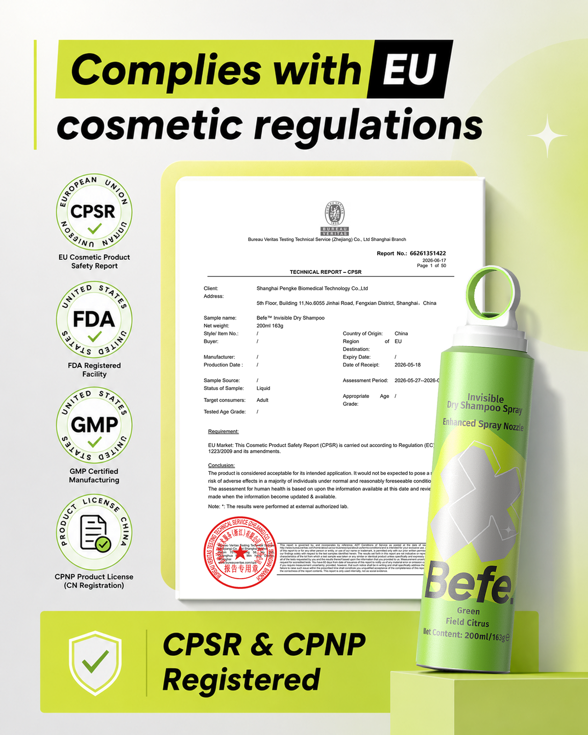 Befe Invisible Dry Shampoo